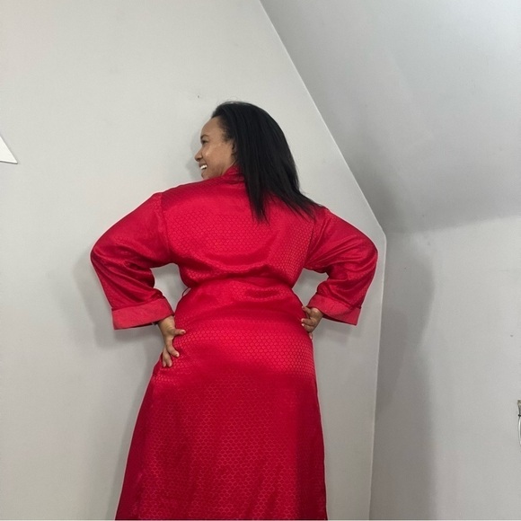 Vintage Victoria’s Secret gold label red robe loungewear terry cloth - Picture 7 of 12